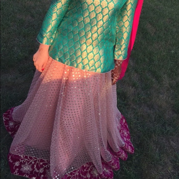 Mehndi lehenga choli - Picture 6 of 6